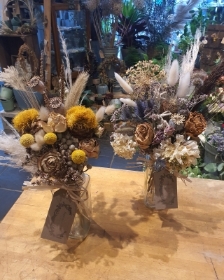 Dried Jam Jar Florists Choice